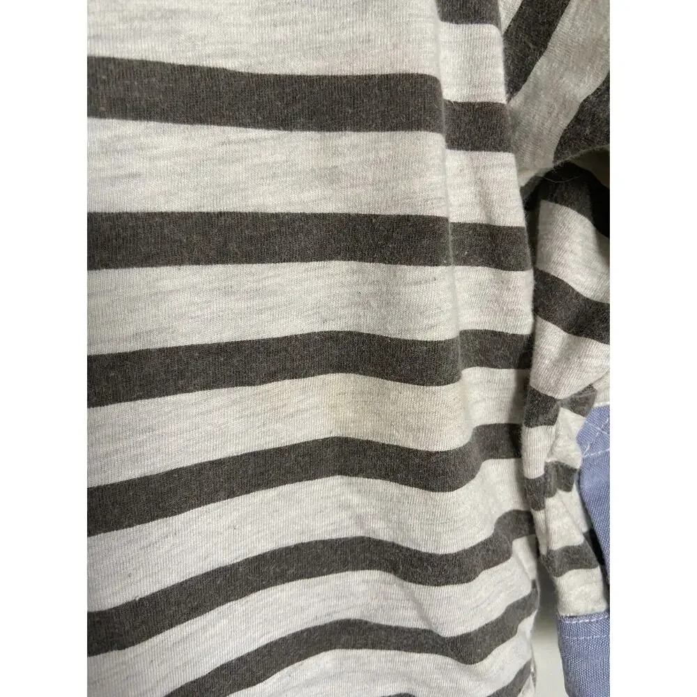 Naartjie Boys Outfit Size 18-24 Mo Brown Gray Stripes Shirt‎ Thick Pants Layered